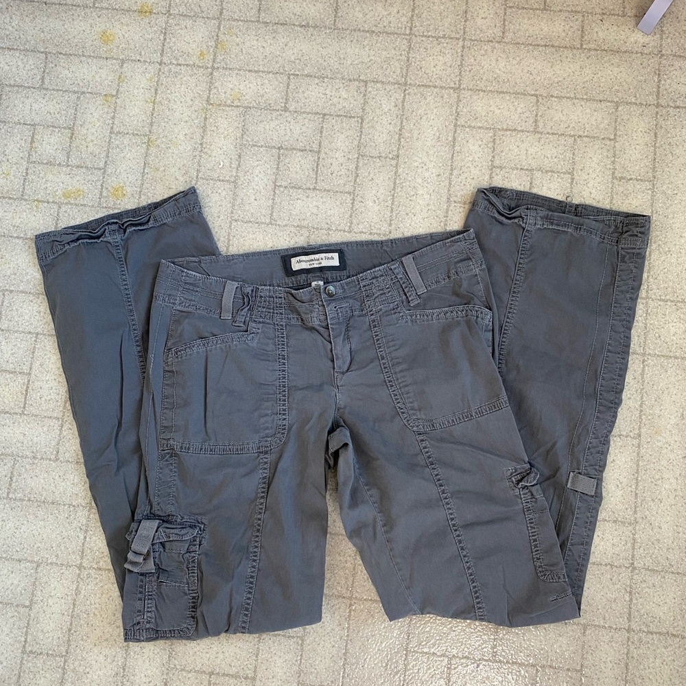 A&F Gray Cargo Pants
